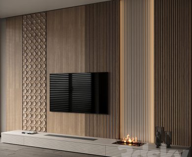 مدل سه بعدی میز تلویزیون کلاسیک